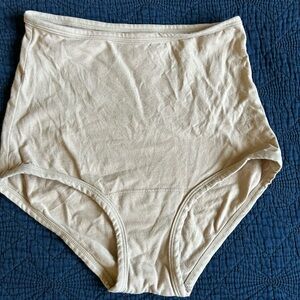 ARQ High-Waist Cotton Briefs in Beige S
